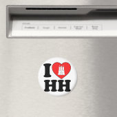 I Liebe Hamburg (HH) Magnet (In Situ (Geschirrspüler))