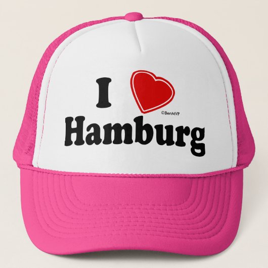 I Liebe Hamburg Truckerkappe (Vorderseite)