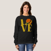 I Liebe Hamburgers Beste leckere Cheeseburger Slid Sweatshirt (Vorne ganz)