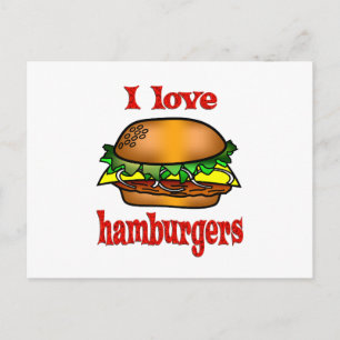 I Liebe Hamburgers Postkarte