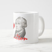 "I Liebe Hamilton" Alexander Hamilton Portrait Jumbo-Tasse (Vorderseite Rechts)
