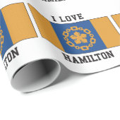 I Liebe Hamilton Geschenkpapier (Rolleneckpunkt)