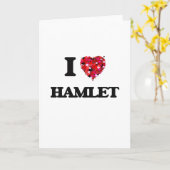 I Liebe Hamlet Karte (Gelbe Blume)