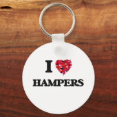 I Liebe Hampers Schlüsselanhänger (Vorderseite)