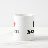 I Liebe Hamster Herz Brauch personalisiert Kaffeetasse (Mittel)