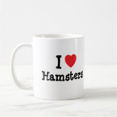 I Liebe Hamster Herz Brauch personalisiert Kaffeetasse (Links)