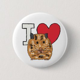 I Liebe Hamsters Button