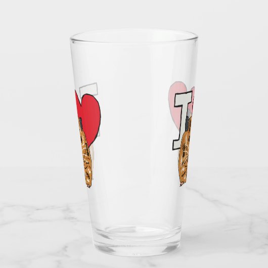 I Liebe Hamsters Glas (Links)