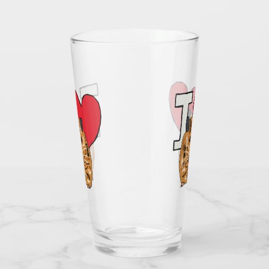 I Liebe Hamsters Glas (Rechts)