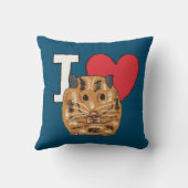 I Liebe Hamsters Kissen (Rückseite)