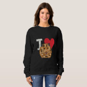 I Liebe Hamsters Sweatshirt (Vorne ganz)