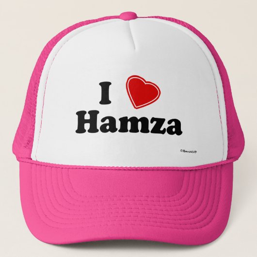 I Liebe Hamza Truckerkappe (Vorderseite)