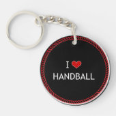 I Liebe Handball, beliebtes Design Schlüsselanhänger (Vorderseite)