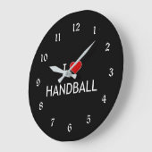 I Liebe Handball Große Wanduhr (Winkel)