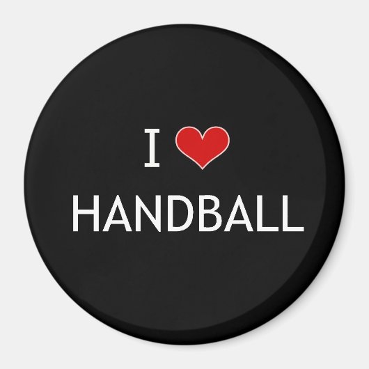 I Liebe Handball Magnet (Vorne)