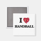 I Liebe Handball Magnet (Vorderseite/Rückseite)