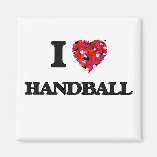 I Liebe Handball Magnet (Vorne)