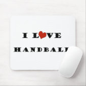 I Liebe Handball.png Mousepad (Mit Mouse)