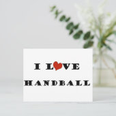 I Liebe Handball.png Postkarte (Stehend Vorderseite)