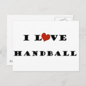 I Liebe Handball.png Postkarte (Vorne/Hinten)