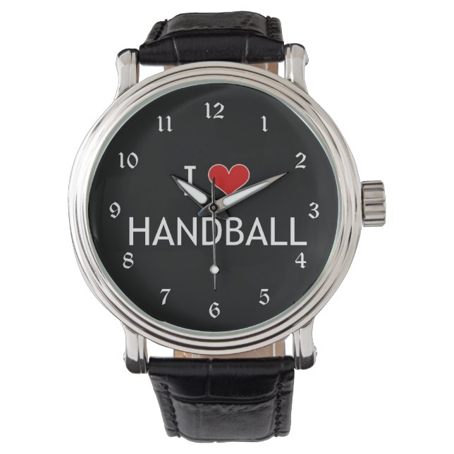 I Liebe Handball, populäres Design, Armbanduhr (Vorderseite)