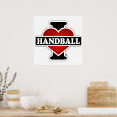 I Liebe Handball Poster (Küche)
