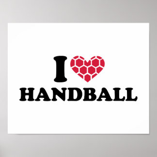I Liebe Handball Poster