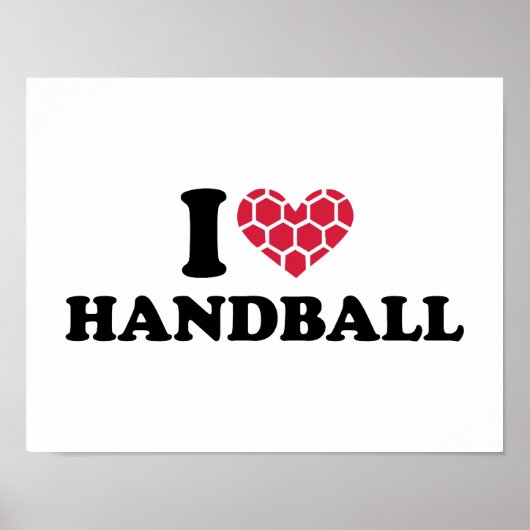 I Liebe Handball Poster (Vorne)