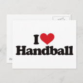 I Liebe Handball Postkarte (Vorne/Hinten)