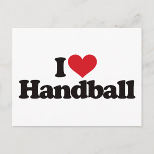I Liebe Handball Postkarte