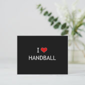 I Liebe Handball Postkarte (Stehend Vorderseite)