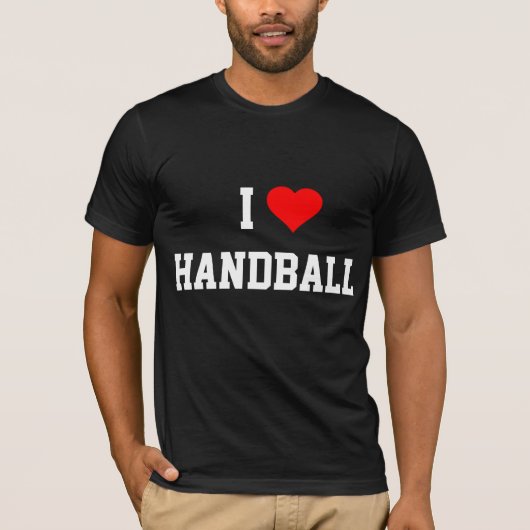 I Liebe Handball T-Shirt (Vorderseite)