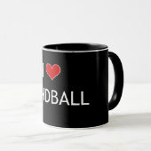 I Liebe Handball Tasse (VorderseiteRechts)