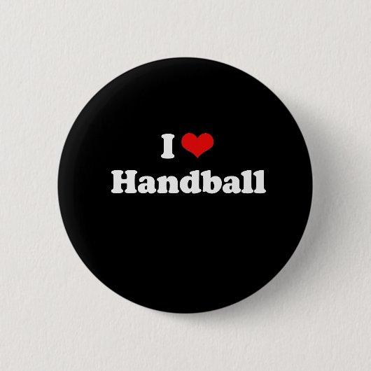 I Liebe Handball Tshirt Button (Vorderseite)
