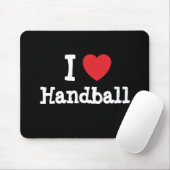 I Liebe Handballherz personalisiert Mousepad (Mit Mouse)