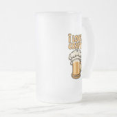 I Liebe Handboote Mattglas Bierglas (VorderseiteRechts)