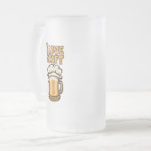 I Liebe Handboote Mattglas Bierglas (Vorderseite Links)