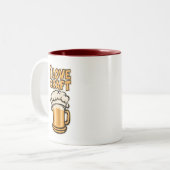 I Liebe Handboote Zweifarbige Tasse (Vorderseite Links)