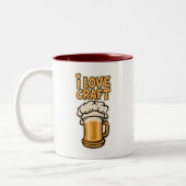 I Liebe Handboote Zweifarbige Tasse (Links)