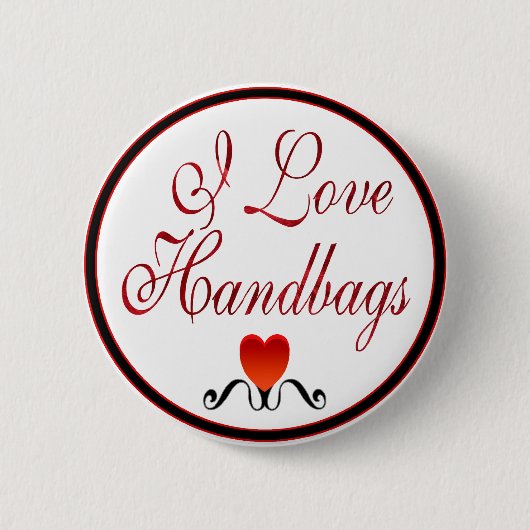 I Liebe-Handtaschen Button (Vorderseite)
