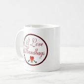 I Liebe-Handtaschen Kaffeetasse (Vorderseite Links)