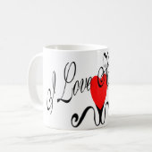 I Liebe-Handtaschen Kaffeetasse (Vorderseite Links)