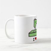 I Liebe-Handwerk Kawaii Nähmaschine Kaffeetasse (Links)