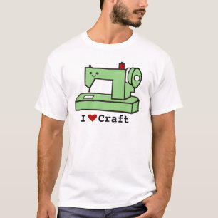 I Liebe-Handwerk Kawaii Nähmaschine T-Shirt