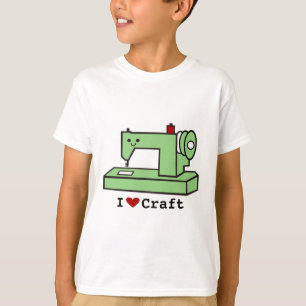 I Liebe-Handwerk Kawaii Nähmaschine T-Shirt