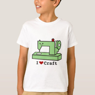I Liebe-Handwerk Kawaii Nähmaschine T-Shirt