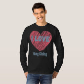 I Liebe Hang Gliding Herz Image Hobby oder Hobbyis T-Shirt (Vorne ganz)