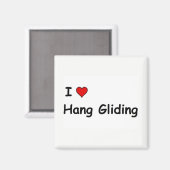 I Liebe Hang Gliding Magnet (Vorderseite/Rückseite)
