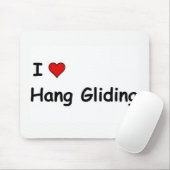 I Liebe Hang Gliding Mousepad (Mit Mouse)