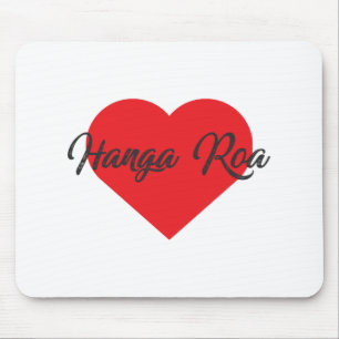 I Liebe Hanga Roa - Osterinsel Mousepad